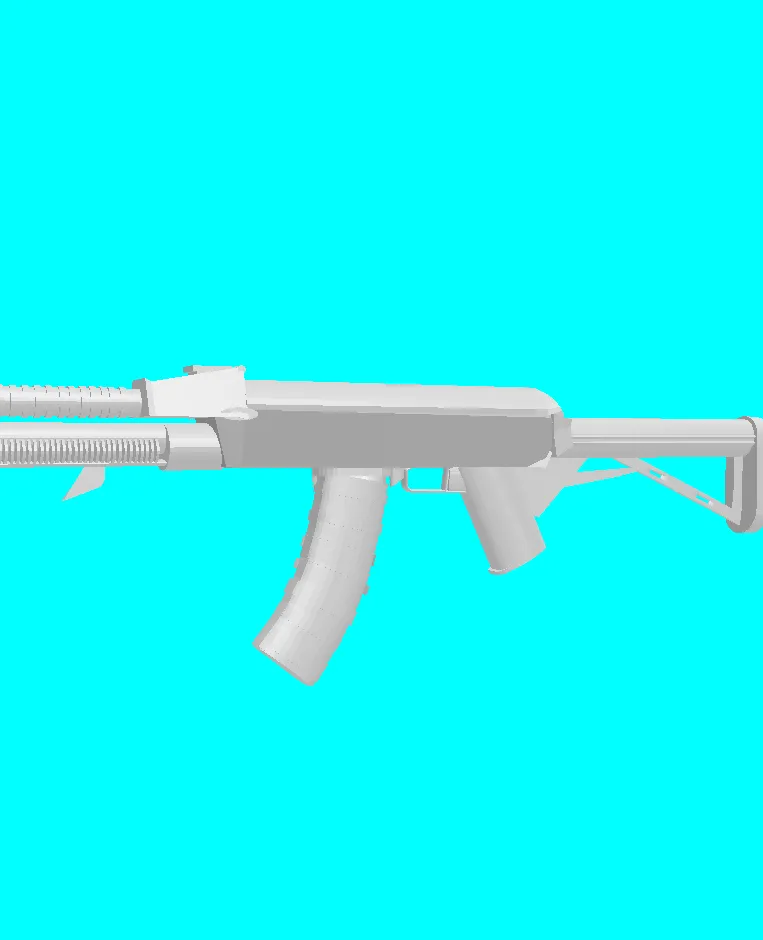 ak 47 untextured