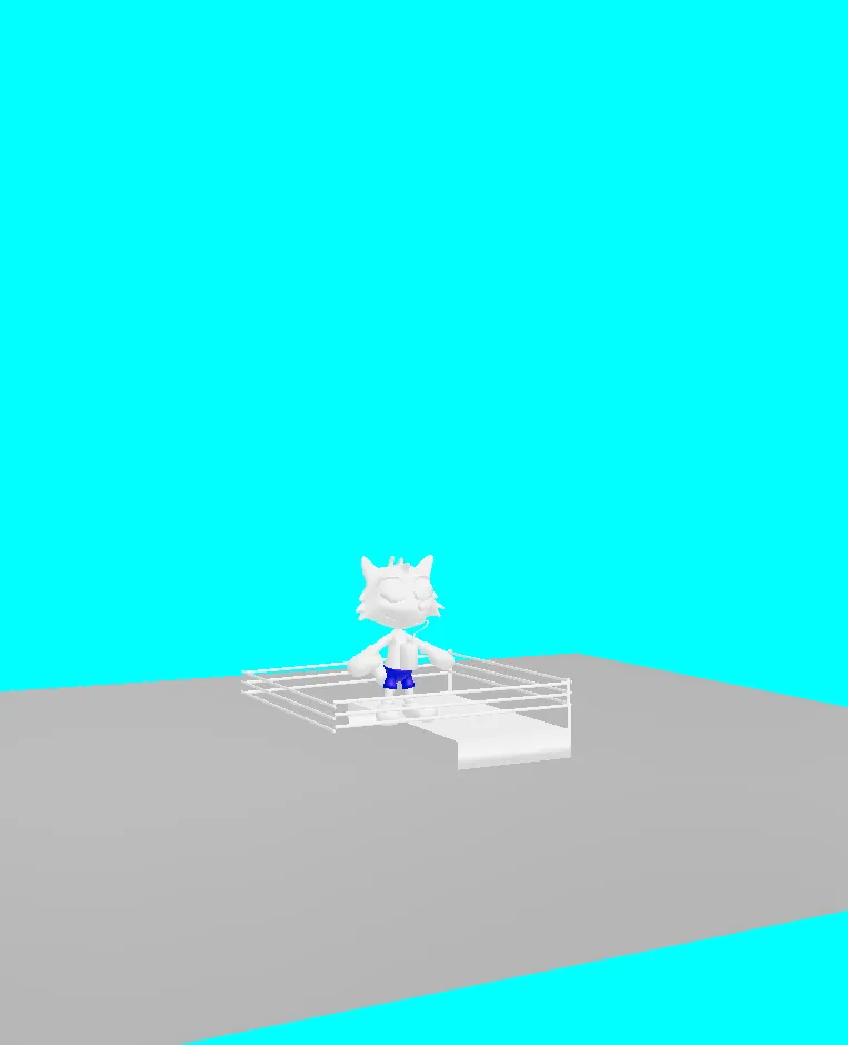 baby wolf lowpoly with bones