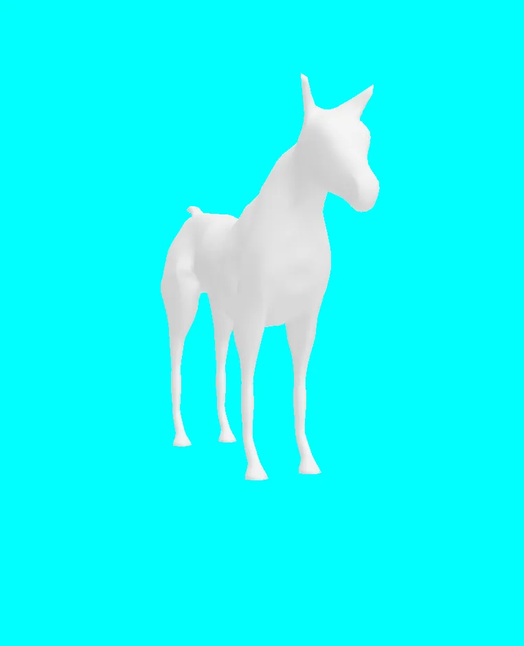 base mesh horse