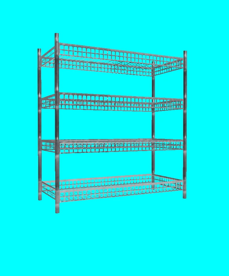 basket shelving for store or warehouse