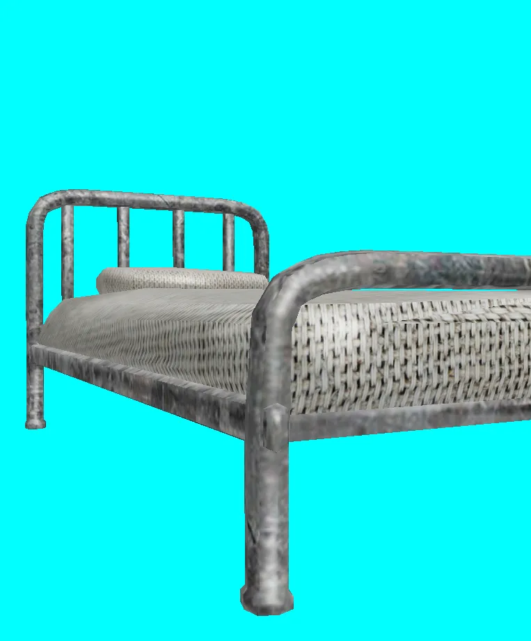 bed cot iron bars