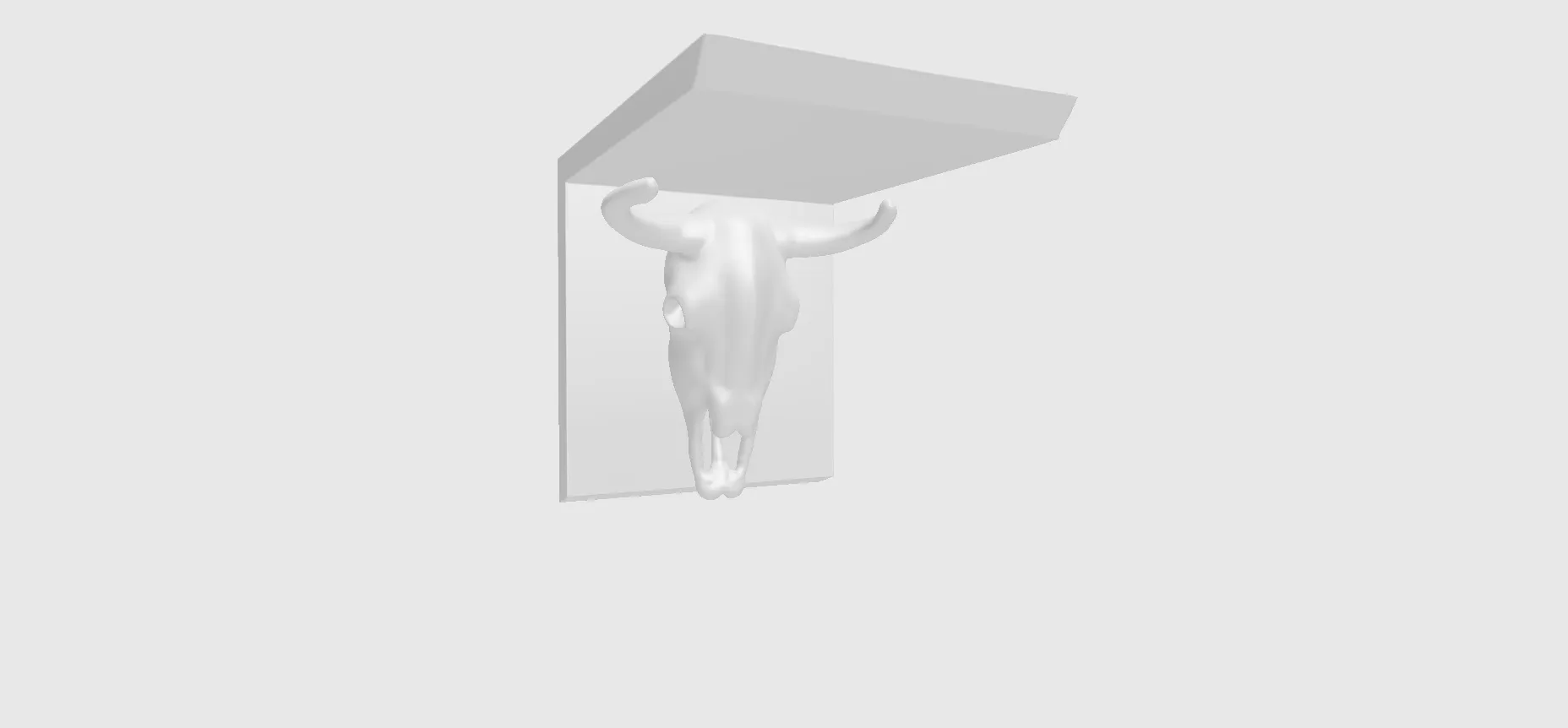 bookend steer skull