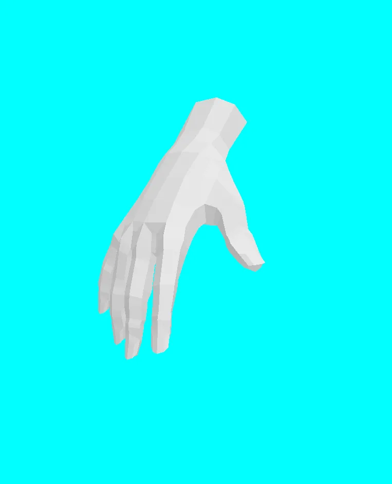 hand low poly