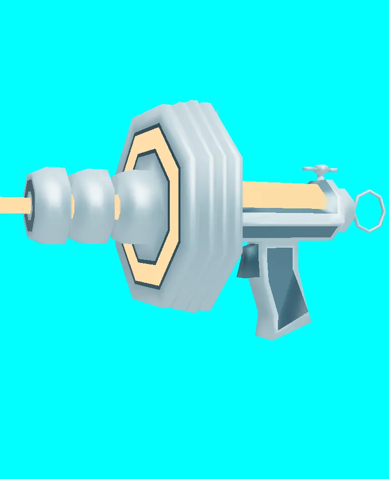 low poly olschool sci fi carrot shooter