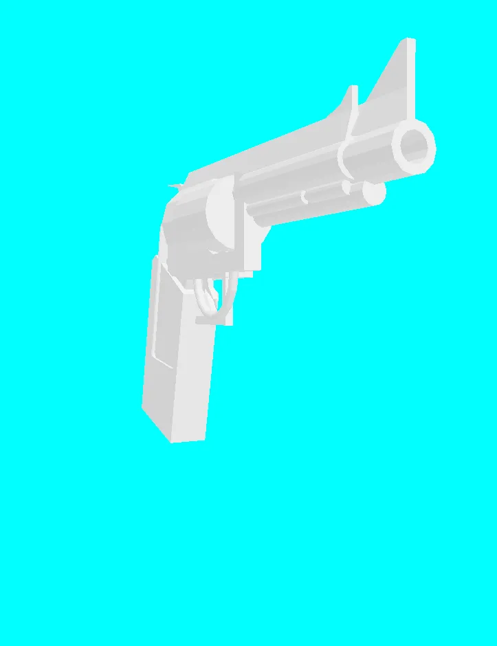 low poly pistol