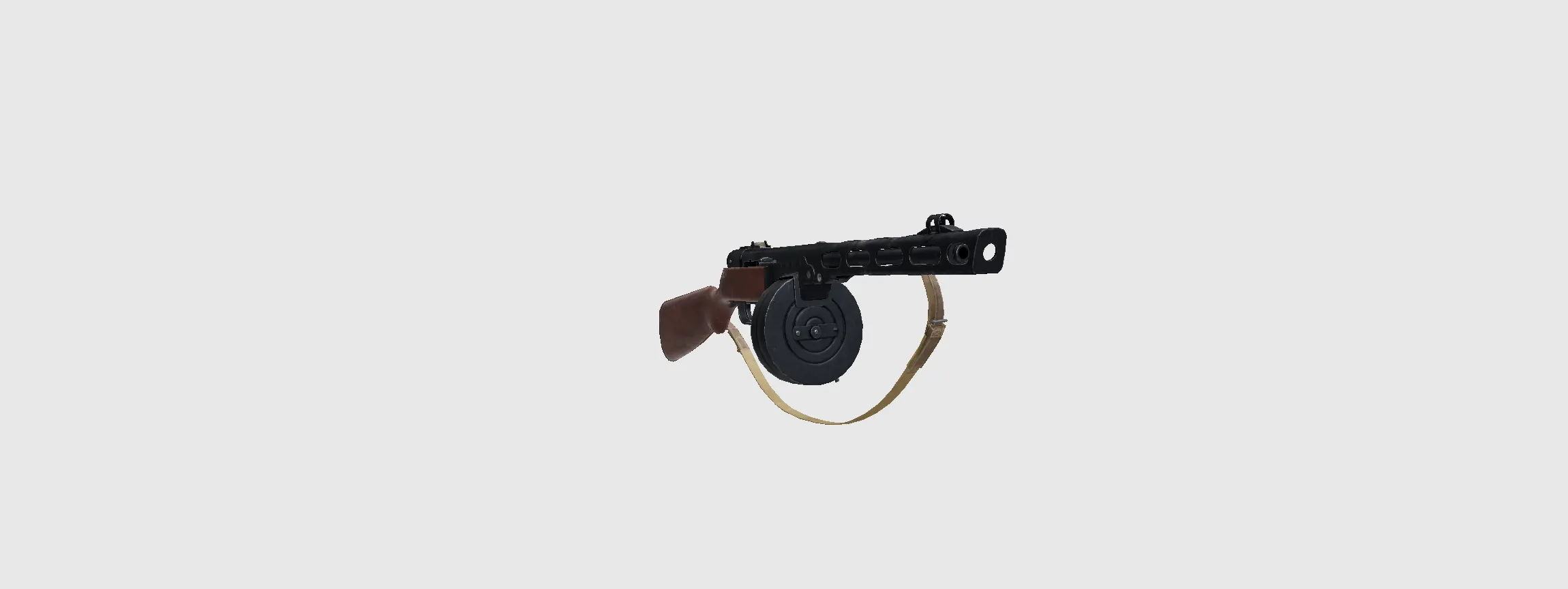 ppsh 41 low poly