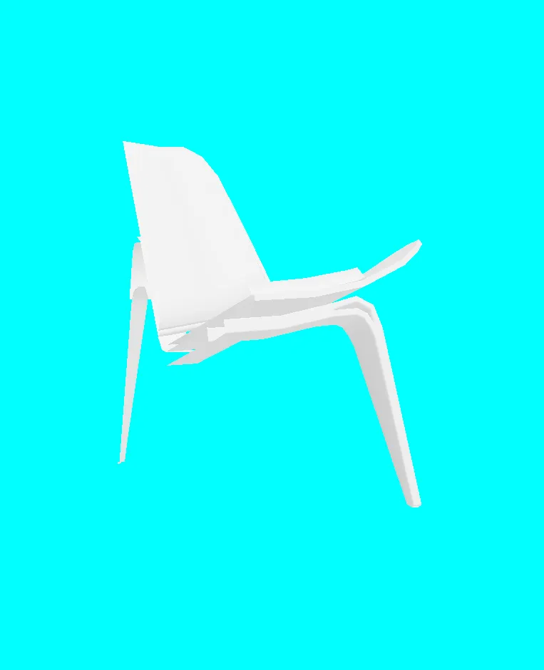 shell chair by hans j wagner