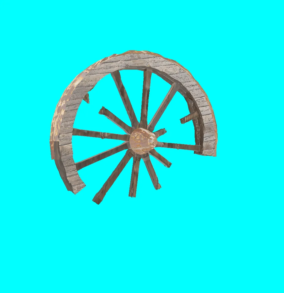 wooden wheel broke